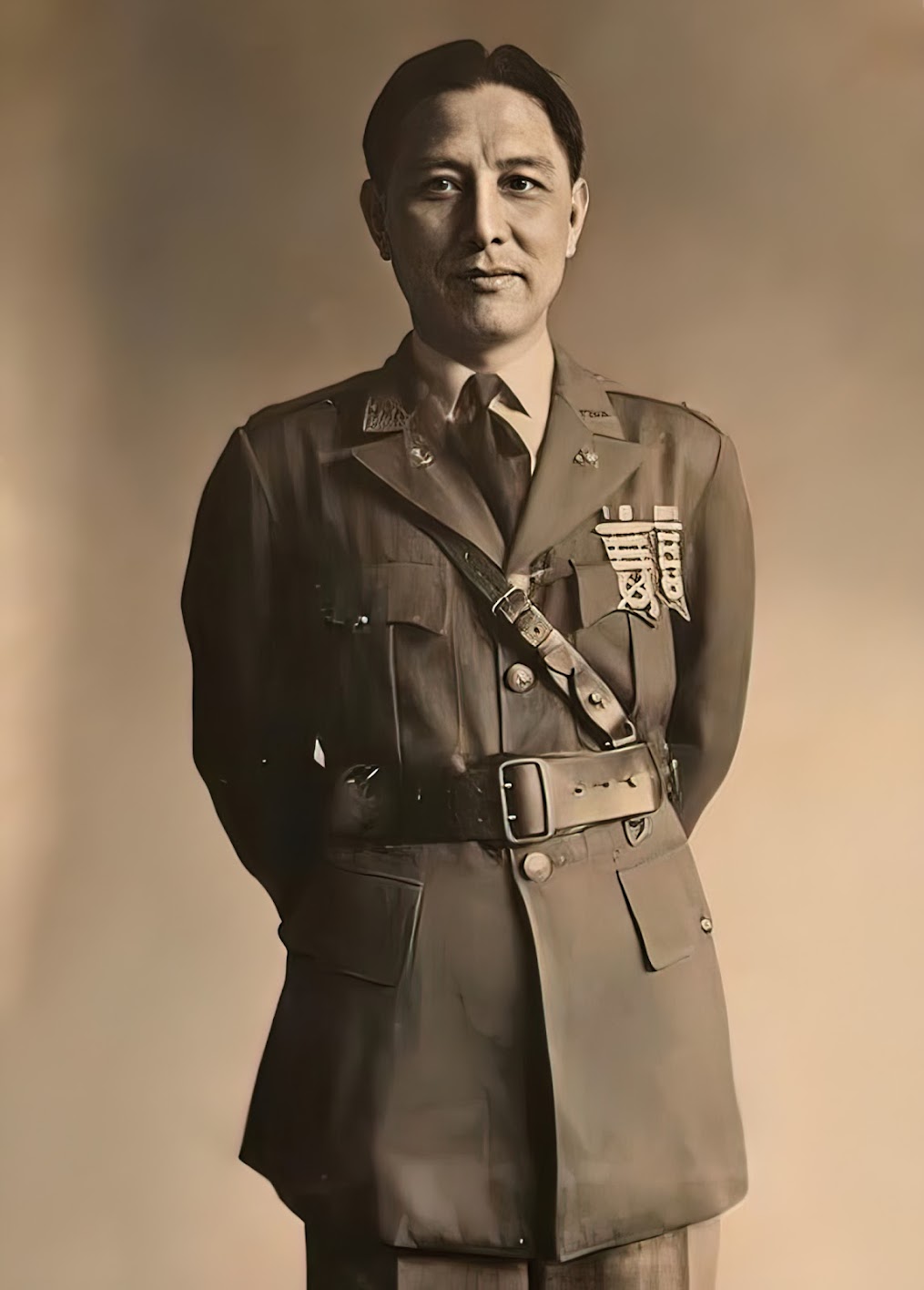 Captain of the Philippine Company, Shanghai Volunteers Corps, 1937