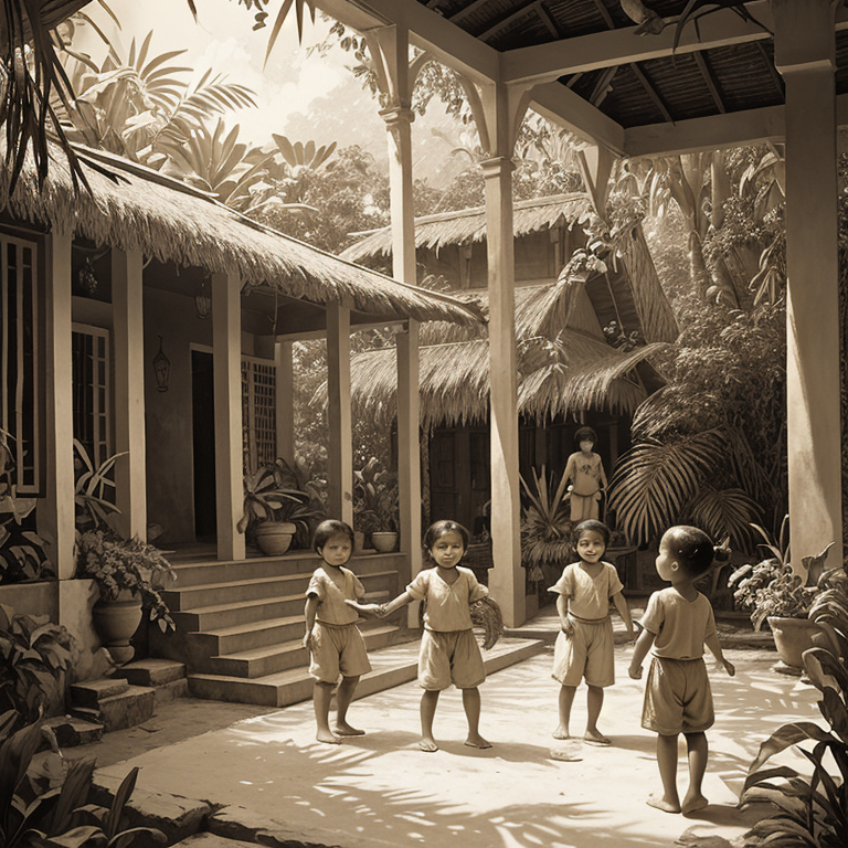 Childhood in the ancestral Bahay na Bato, 1920s Candaba